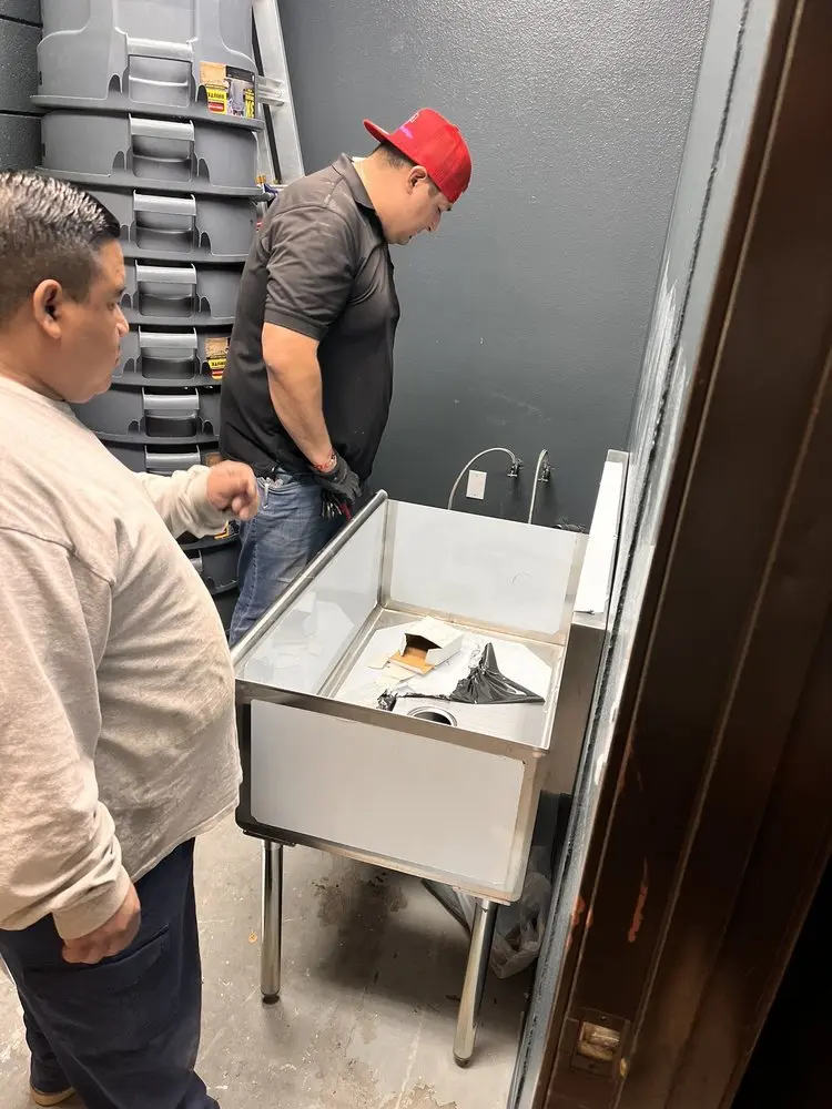 Commercial plumbing and sink installation in Cedar Park