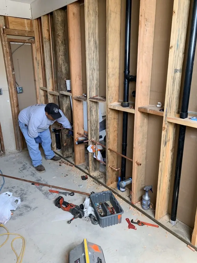 Commercial rough-in plumbing for Water Heater Replacement in Cedar Park
